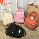 Waterproof Canvas Backpack for Teen Girls Laptop