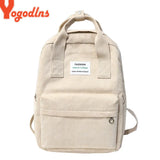 Waterproof Canvas Backpack for Teen Girls Laptop