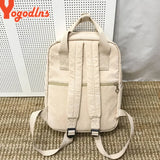Waterproof Canvas Backpack for Teen Girls Laptop