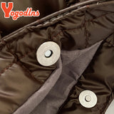 Autumn Space Cotton Women Handbag Large Capacity Shoulder Bag Winter Down Tote B