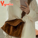 Fleece Shoulder Bag Female Crossbody Bag Large Capacity Messenger Bag
