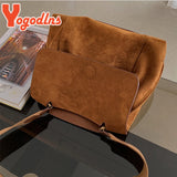 Fleece Shoulder Bag Female Crossbody Bag Large Capacity Messenger Bag