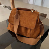 Fleece Shoulder Bag Female Crossbody Bag Large Capacity Messenger Bag