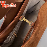 Fleece Shoulder Bag Female Crossbody Bag Large Capacity Messenger Bag