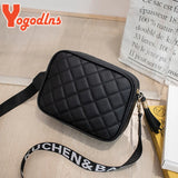 Diamond Square Shoulder Bag for Women Leather Crossbody Messenger Clutch