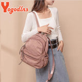 Casual Light Backpack For Women Waterproof Oxford Cloth Rucksack Teenager