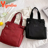 Casual Oxford Shoulder Bag Women Large Capacity Handbags Solid Handle Bag