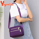 Casual Nylon Shoulder Bag Large Capacity Multifunction Messenger Bag