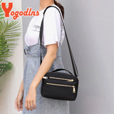 Casual Nylon Shoulder Bag Large Capacity Multifunction Messenger Bag