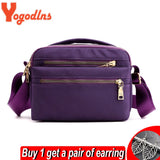 Casual Nylon Shoulder Bag Large Capacity Multifunction Messenger Bag
