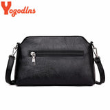 Casual PU Leather Women Crossbody Bag Shoulder Messenger Bags For Female Mother