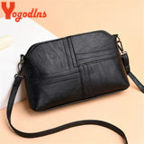 Casual PU Leather Women Crossbody Bag Shoulder Messenger Bags For Female Mother