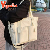 Casual Waterproof Nylon Tote Bag Large Capacity Women Tote Bag Bookbags Bolsa