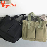 Casual Waterproof Nylon Tote Bag Large Capacity Women Tote Bag Bookbags Bolsa