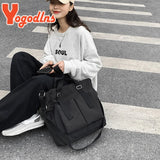 Casual Waterproof Nylon Tote Bag Large Capacity Women Tote Bag Bookbags Bolsa