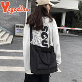 Casual Waterproof Oxford Shoulder Bag Girls Waterproof Bucket Bag