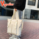 Casual Waterproof Oxford Shoulder Bag Girls Waterproof Bucket Bag