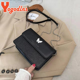 Flap Square Bag Female PU leather Shoulder Crossbody Bag
