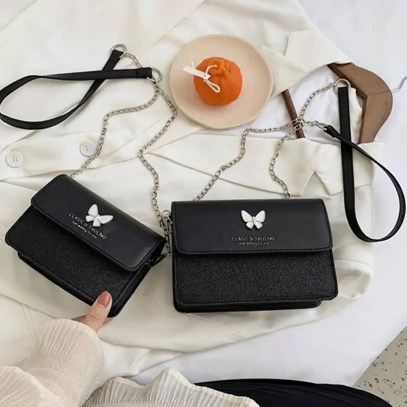 Flap Square Bag Female PU leather Shoulder Crossbody Bag