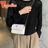 Flap Square Bag Female PU leather Shoulder Crossbody Bag