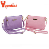 Crocodile Pattern Shoulder Bag Women PU Leather Messenger Bag Crossbody Handbag