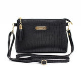 Crocodile Pattern Shoulder Bag Women PU Leather Messenger Bag Crossbody Handbag