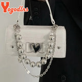 Crocodile Pattern Square Bag Women PU Leather Handbag Chain Shoulder Clutch