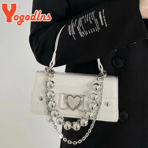 Crocodile Pattern Square Bag Women PU Leather Handbag Chain Shoulder Clutch