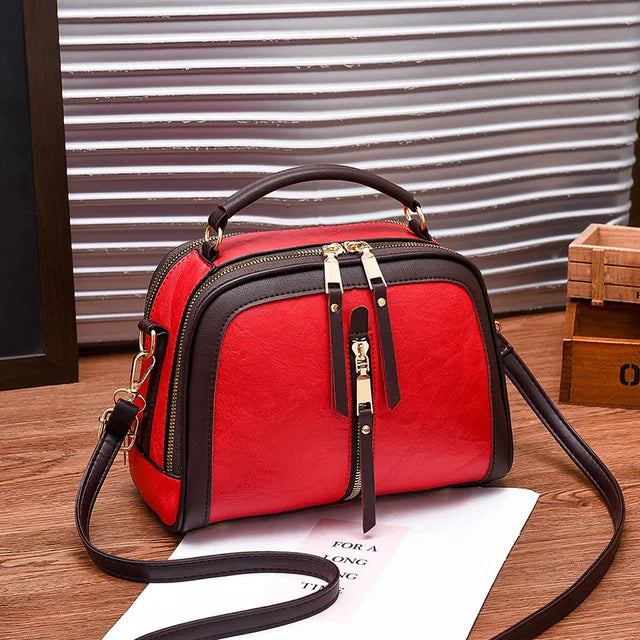Crossbody Bags For Women PU Leather High Ladies Solid Bag