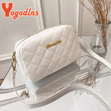 Embroidered Thread Shoulder Bag Soft Leather Crossbody Vintage Square