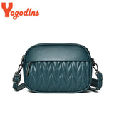 Embroidered Thread Round Shoulder Bag For Women Crossbody Bag Mommy Purse