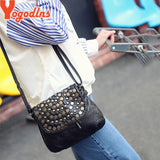 Enveljavascope Clutch Rivet Women's Leather Party Purse Handbag