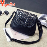Enveljavascope Clutch Rivet Women's Leather Party Purse Handbag