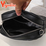 Embroided Square Crossbody Bag Casual Handbag Purse