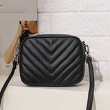Embroided Square Crossbody Bag Casual Handbag Purse