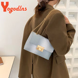 Rainbow PU Leather Shoulder Bag For Women Crossbody Bag