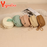 Round Straw Bags for Women Summer Woven Beach Bag Crossbody Shoulder Bag