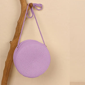 Round Straw Bags for Women Summer Woven Beach Bag Crossbody Shoulder Bag