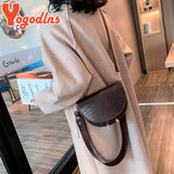 Crocodile Pattern Shoulder Bag Casual PU Leather Handbag