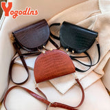 Crocodile Pattern Shoulder Bag Casual PU Leather Handbag