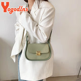 Contrast Crossbody Shoulder Bag Women Square Flap Underarm Handbag