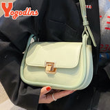 Contrast Crossbody Shoulder Bag Women Square Flap Underarm Handbag