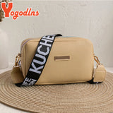 Women's PU Leather Shoulder Bag Wide Shoulder Strap Crossbody Bag
