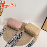 Women's PU Leather Shoulder Bag Wide Shoulder Strap Crossbody Bag