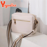 Small Square PU Leather Shoulder Bag with Wide Strap Crossbody Tote Handbag