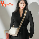 Small Square PU Leather Shoulder Bag with Wide Strap Crossbody Tote Handbag