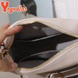 Small Square PU Leather Shoulder Bag with Wide Strap Crossbody Tote Handbag