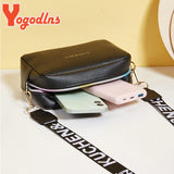 Small Square Bag For Women PU Leather Shoulder Messenger Bag