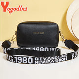 Small Square Bag For Women PU Leather Shoulder Messenger Bag