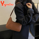 Women's PU Leather Underarm Bag Shoulder Handbag Clutch Purse Bolsa